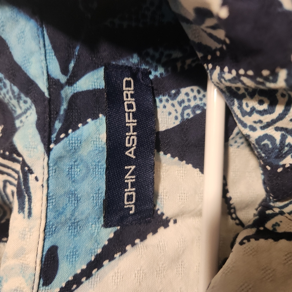 John Ashford Men's Blue Dress Shirt